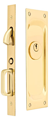 Emtek Mortise Keyed Pocket Door Lock